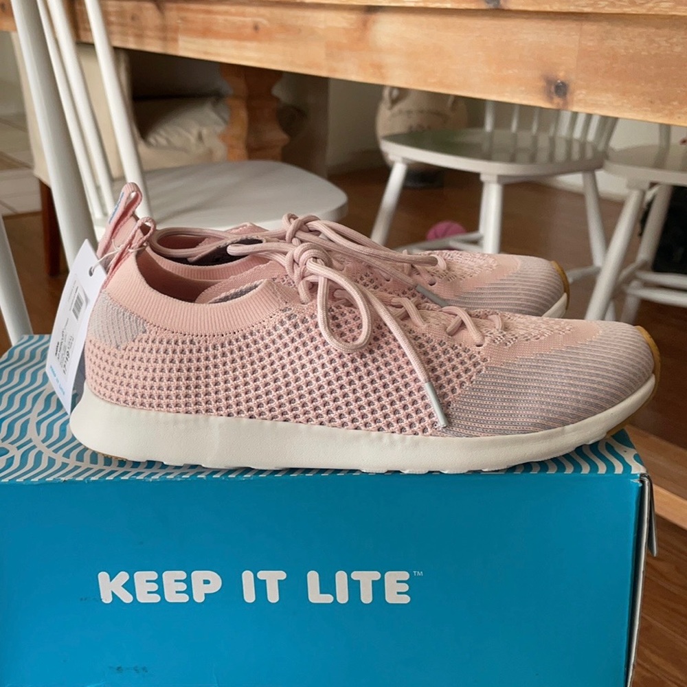 Native Mercury Liteknit Sneakers, Milk Pink, 9.5